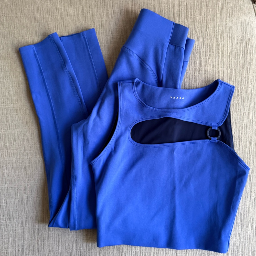 VAARA Royal Blue Leggings & Tank Set